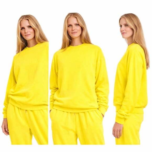 PSK Collective Tops - NWT PSK Collective Canary Yellow Sweatshirt & Joggers Set Size 2X | Athleisure